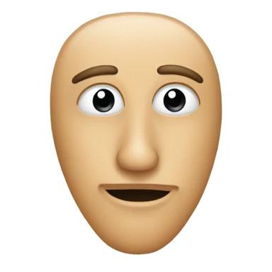 Nose emoji with blank stuff under it sticker