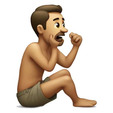 man farting sticker