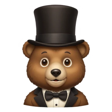🐻🎩 sticker