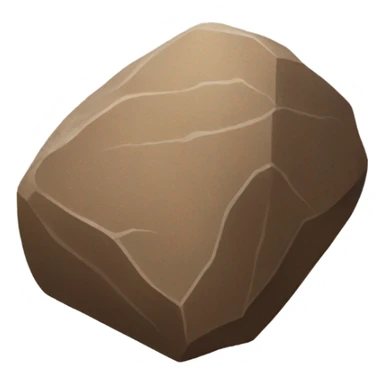 a brown piece of rock sticker