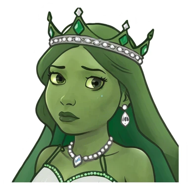 crying queen  sticker