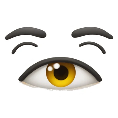 An eye with extended eyelashes sticker
