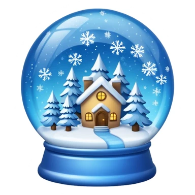 Blue Snow Gloebe sticker