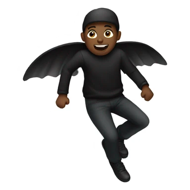 Someone is flying all black sticker