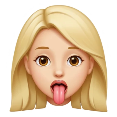 girl sticking out her tongue  sticker