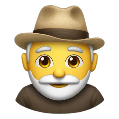 Human haha with hat sticker