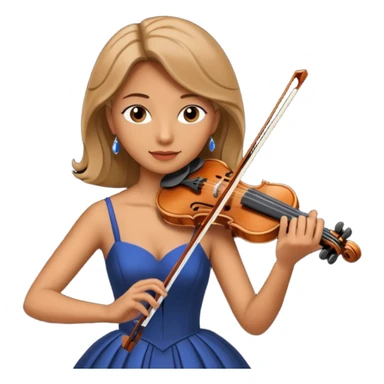 woman playing violin sticker