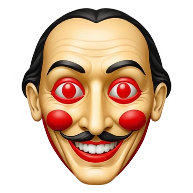 Dali mask from Money Heist sticker
