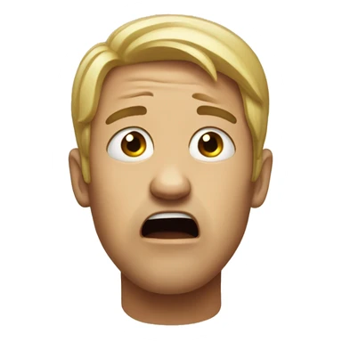 Crazy crying sticker