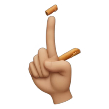 hand and blunt sticker