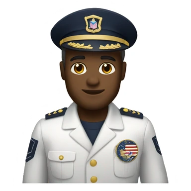 Brett wearing United States Navy outfit sticker