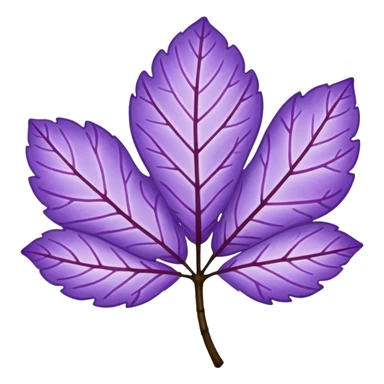 make a purple sakura leaf sticker