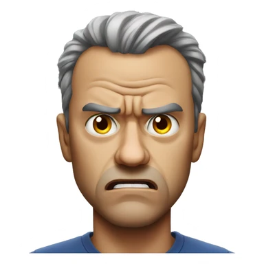 Insanely angry man sticker