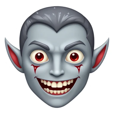 glitter gray dent vampire  sticker