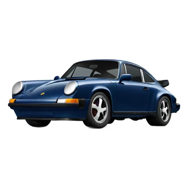 Navy blue Porsche 911 sticker
