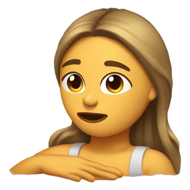 Chica dormida  sticker