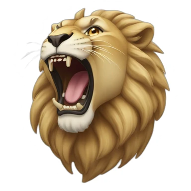 roaring lion sticker