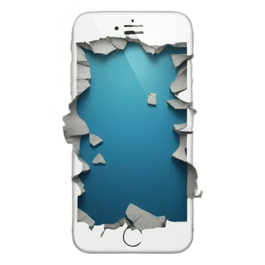 iphone broken sticker