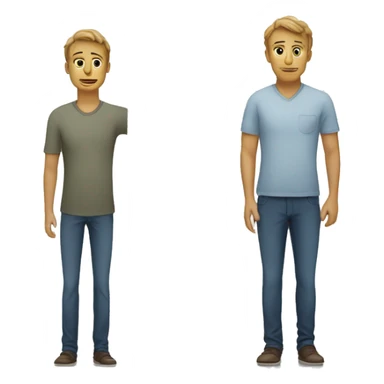 A split image showing a person slightly taller in the morning versus the evening, perhaps with a measuring tape.

 sticker