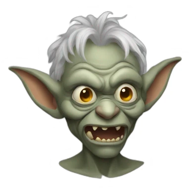 ugly grey goblin sticker