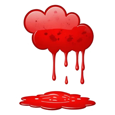 paint splatter, spilled paint, red color. sticker