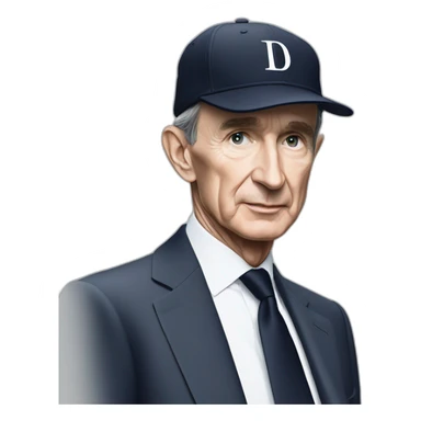 BERNARD ARNAULT AVEC UNE CASQUETTE DIOR sticker