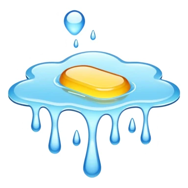 Glue in liquid sticker