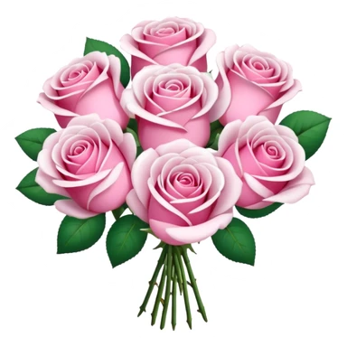 pink and white rose bouquet  sticker