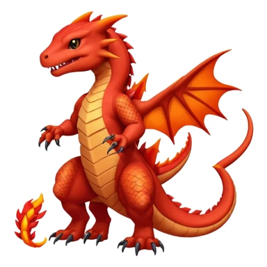 Guilmon-Salandit-Charmeleon-Fakémon-hybrid-creature (full body)  sticker