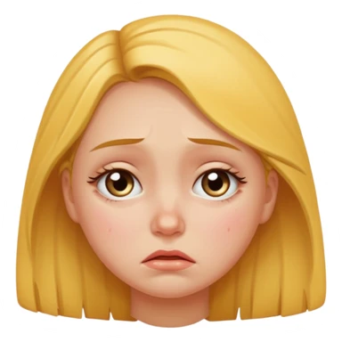 Sad girl with cellulite sticker