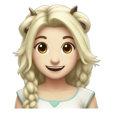 Janna panda happy sticker