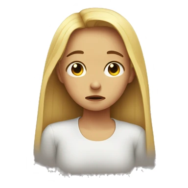 Very sad girl crying sticker