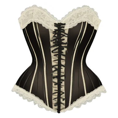 lacy vintage corset sticker