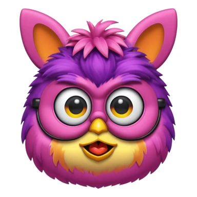 Furby blur sticker