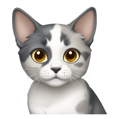 Dilute calico mostly grey  sticker