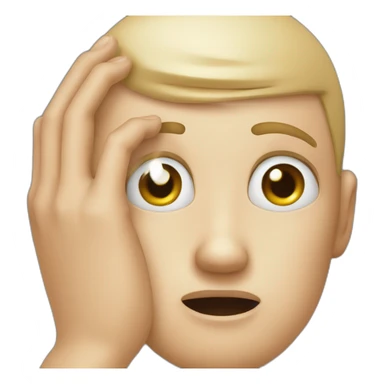 face palm and rolling eyes sticker