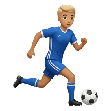 High resolution full body of a soccer player sticker