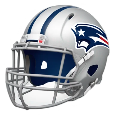 Blueprint drawing of an American football helmet sticker