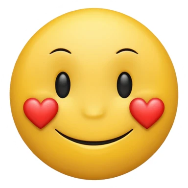 Smiley face with heart sticker