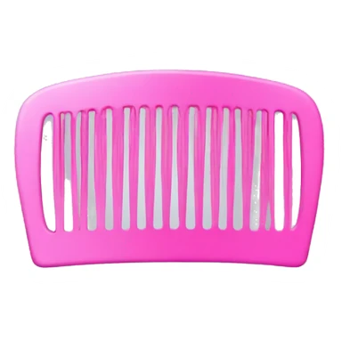 Pink comb with star ios style sticker
