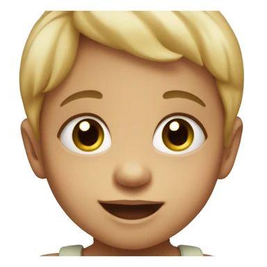 smiling baby with big eyes sticker