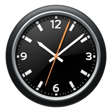 black shadow clock sticker