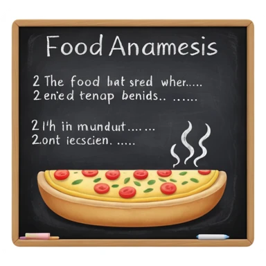 anamnesi alimentare con lavagnetta senza persona sticker