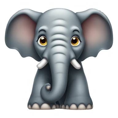elephant winking his eye sticker