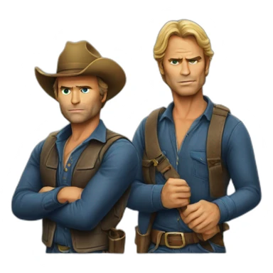 bad spencer & terence Hill sticker