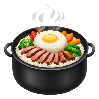 Create an emoji for Korean ishiyaki bibinba   sticker