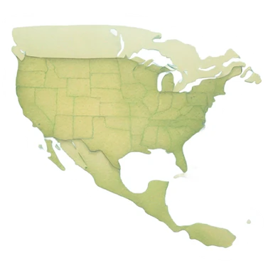 Create a map that shows the Gulf of Mexico being scribbled out and then becoming the Gulf of America ￼ sticker