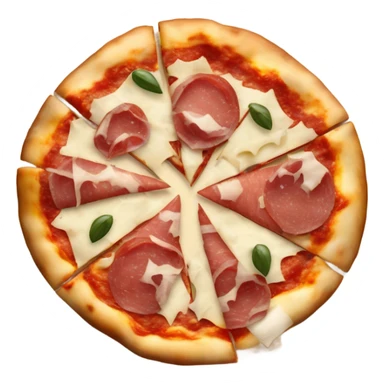 Pizza with bresaola and parmigiano reggiano sticker