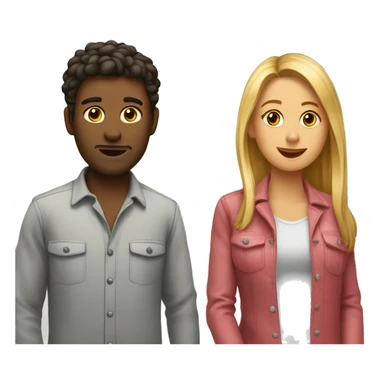 Femme et homme dans la chambre  sticker