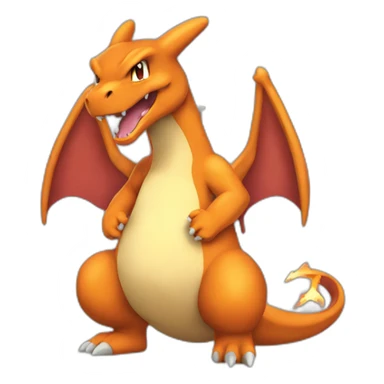 Charizard phoning sticker